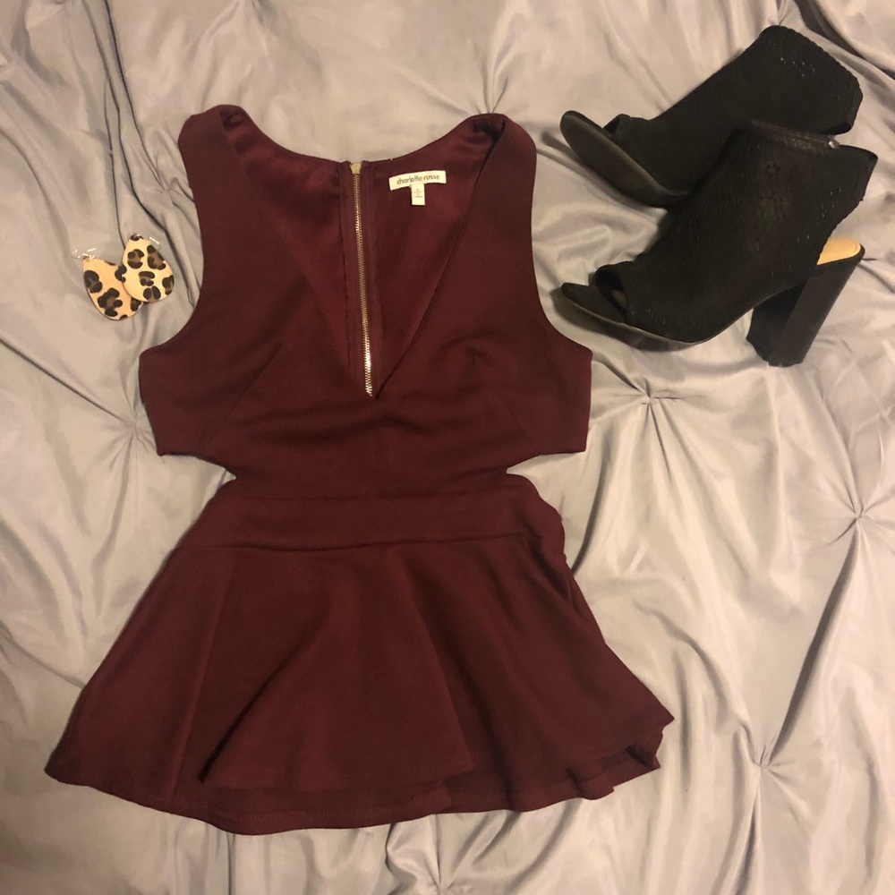 Maroon V-neck Top (Sold)